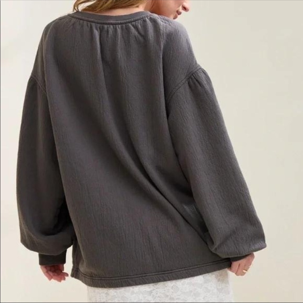 NWT Aerie Sweatshirt in dark grey, size Large - Picture 2 of 5